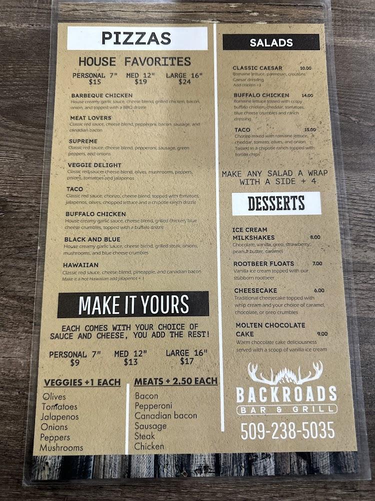 Backroads Bar And Grill Menu image 4